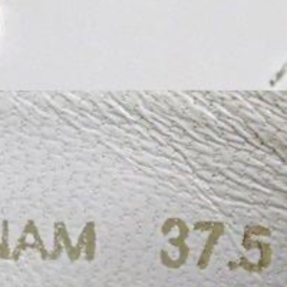 Prada Ivory Patent Leather Triangle Logo Thong Slides Size 7.5 - Picture 8 of 8